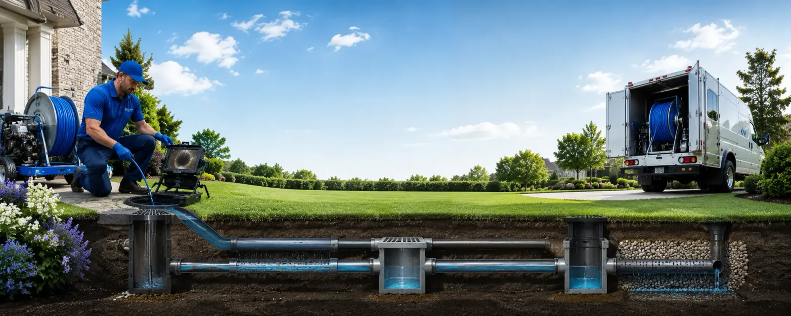 Outdoor drain cleaning information for Dalton, MA